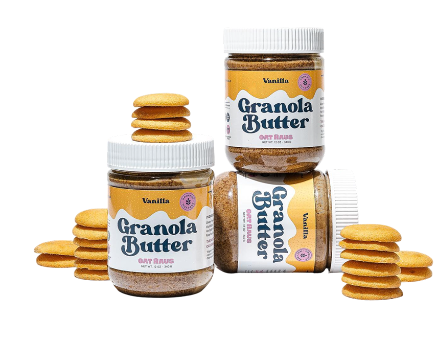 Oat Haus Granola Butter jars